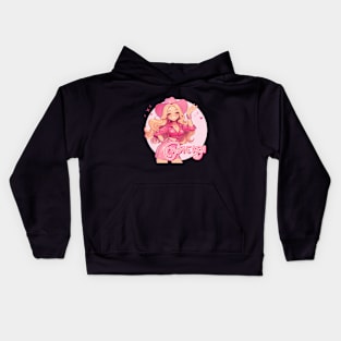 Cartoon Pink Girl: Bye Ken Kids Hoodie